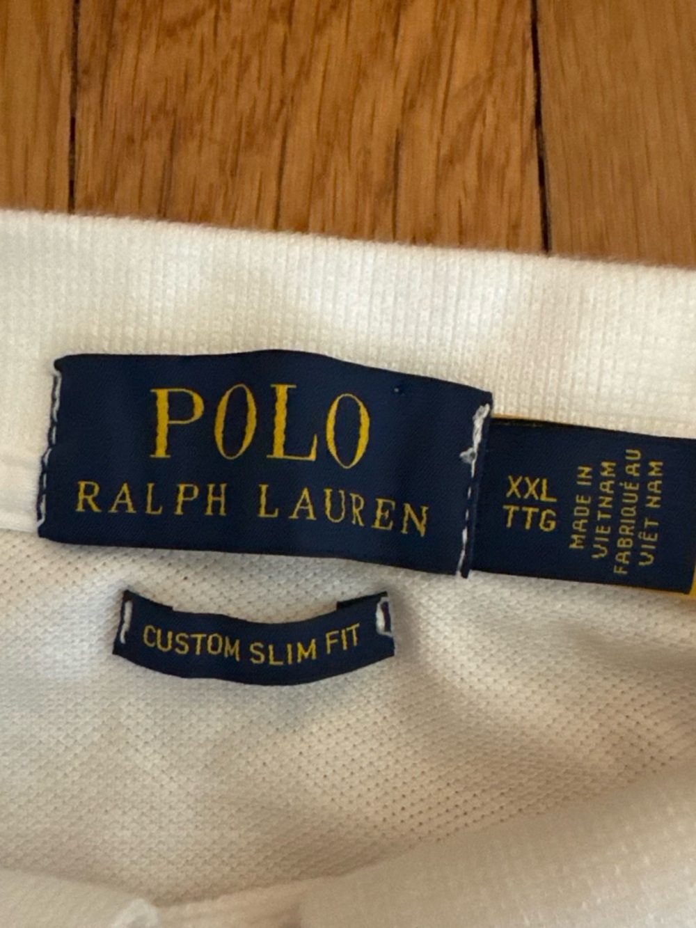 Polo Ralph Lauren Men's White Custom Slim Fit Polo Shirt XXL - Picture 3 of 4